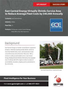 East Central Energy Virtually Shrinks Service Area to Reduce Average Fleet Costs by $40,000 Annually