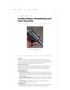 TurnNBurn Adapter: Revolutionizing Semi-Trailer Connection