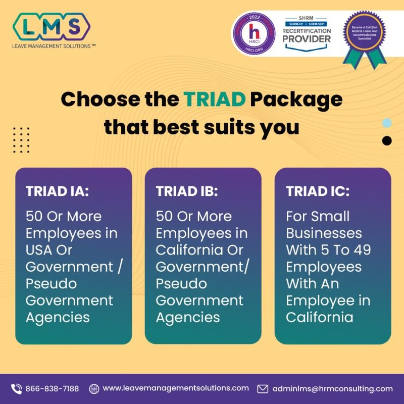 TRIAD: Integrated Medical Leave and Accommodation Management System™  for California