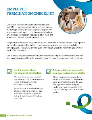 Employee Termination Checklist: Must-Know Information