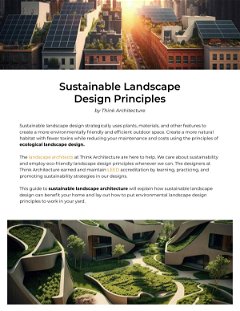 Sustainable Landscape Design Principles