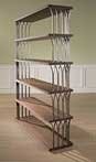 Bookcase in Walnut and Metal