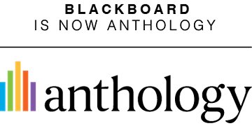 Blackboard is Now Anthology with anthology company mark