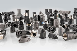 Plastic Body Conduit Connectors & Fittings with plastic thread & metal thread 