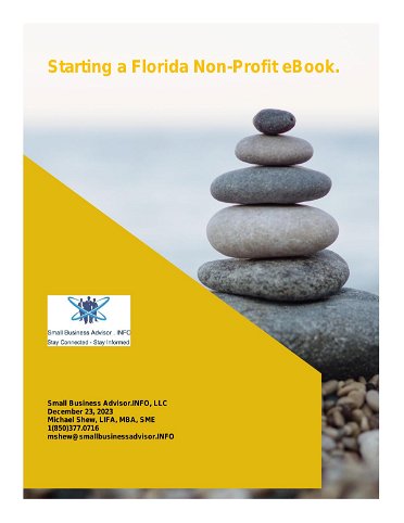 FREE E-Book How to Start a Florida Non- Profit - Small Business Advisor.INFO