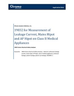 Measurement of Leakage Current