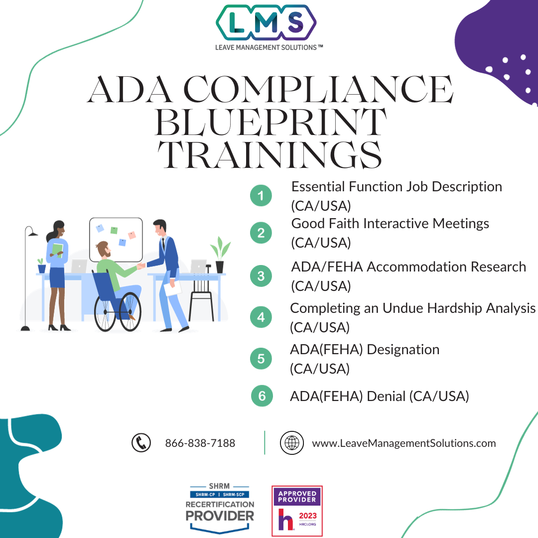 USA ADA Accommodation Compliance Blueprint Training Program
