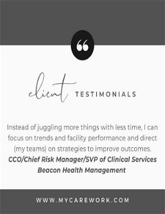 Client Testimonial: I can focus on performance and strategies to improve outcomes.