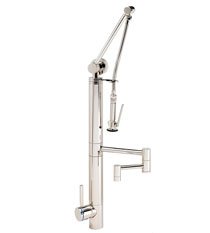Contemporary Gantry Faucet - 12" Articulated Spout