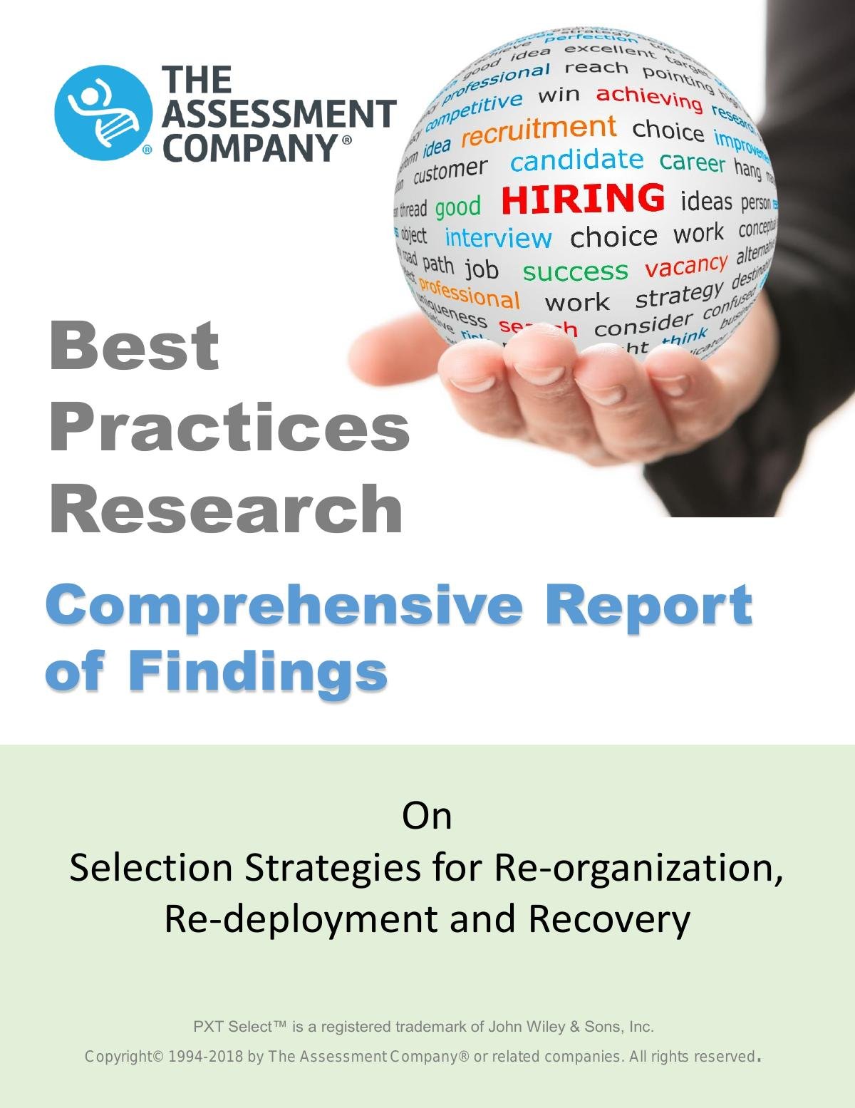 Selection Strategies for Re-organization, Re-deployment and Recovery