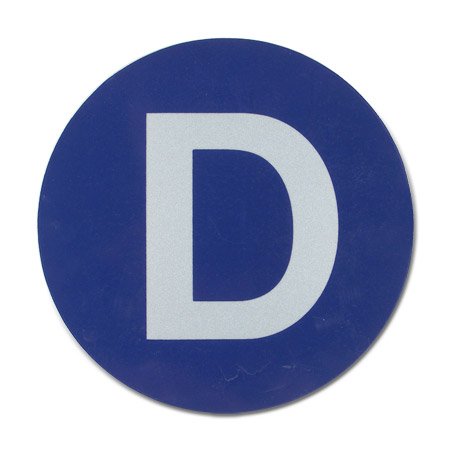 Replacement Derail Sign in Blue