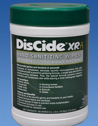 DisCide XRA Hand Sanitizing Wipes