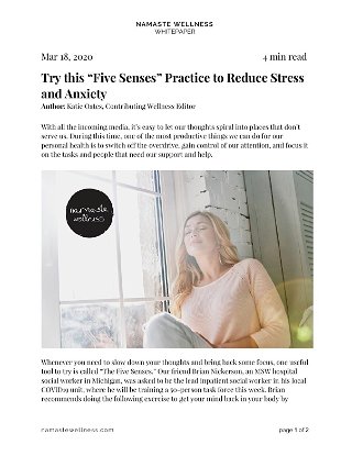 Try this “Five Senses” Practice to Reduce Stress and Anxiety