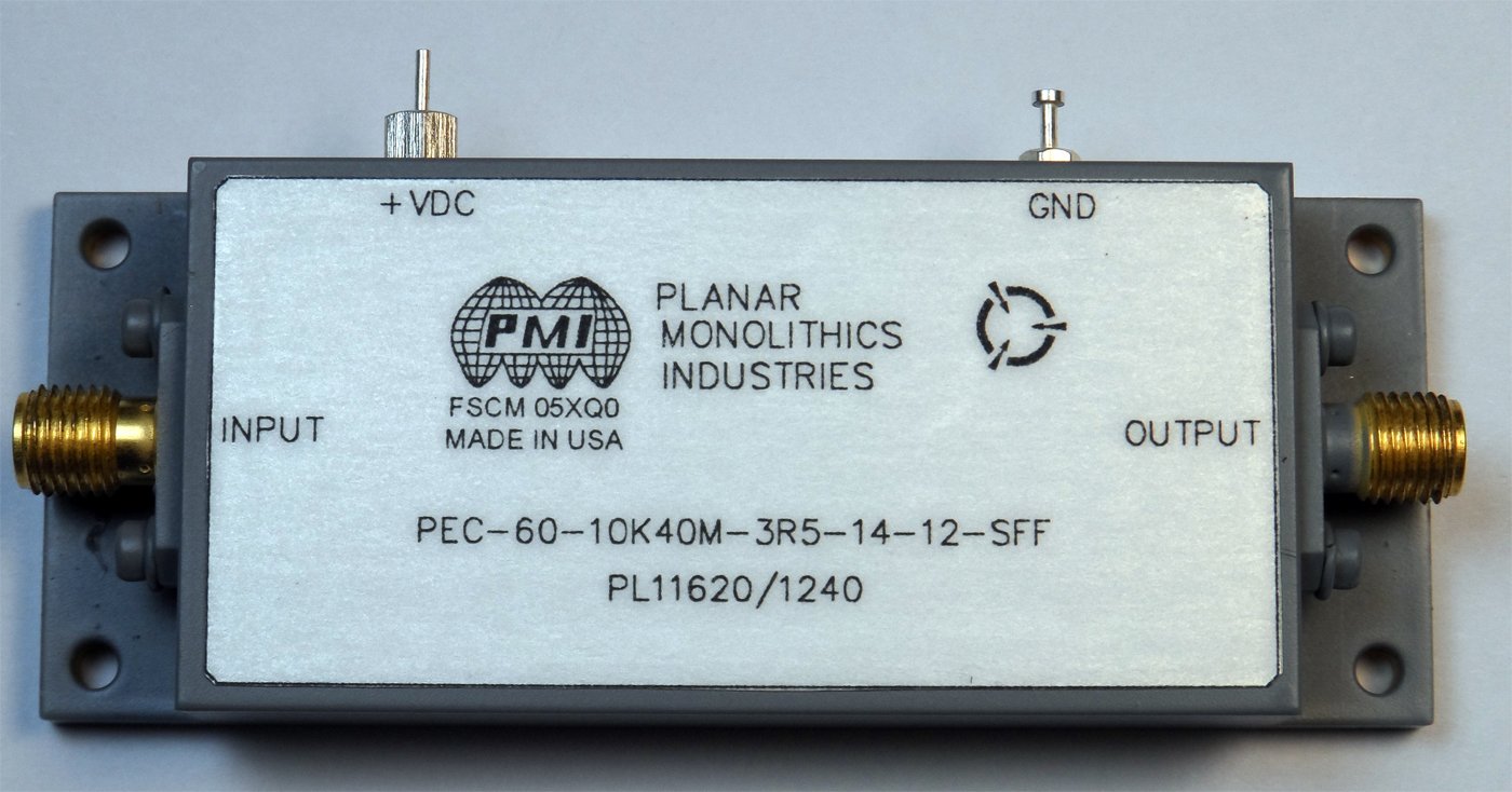 PEC-60-10K40M-3R5-14-12-SFF Low Noise Amplifier