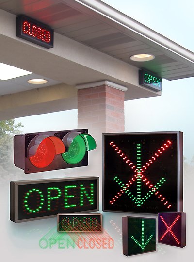 LED Lane Control Signs for Bank Lanes, Service Lanes, Drive-thru Lanes and more