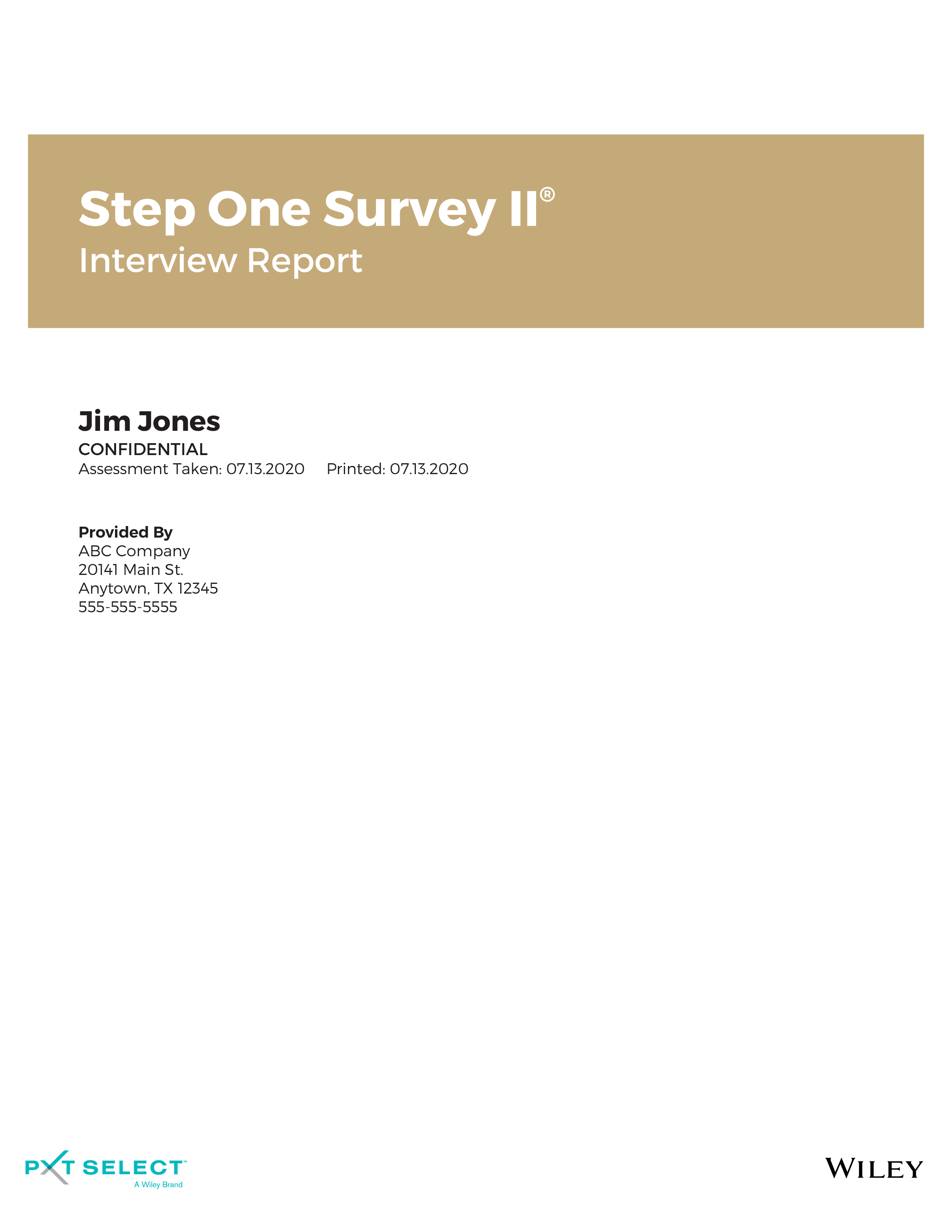 Step One Survey Online Tool