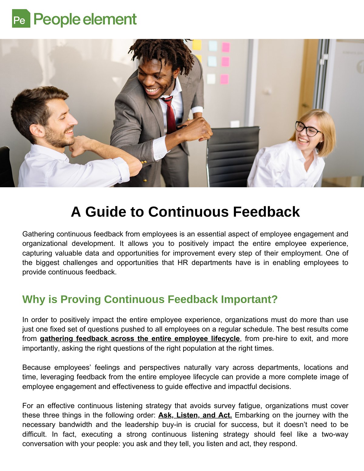 A Guide to Continuous Feedback