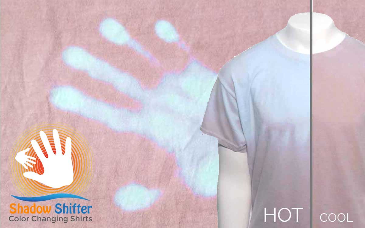 Shadow Shifter Adult Color Changing Shirts Pink to Blue