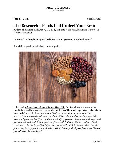 Foods that Protect Your Brain