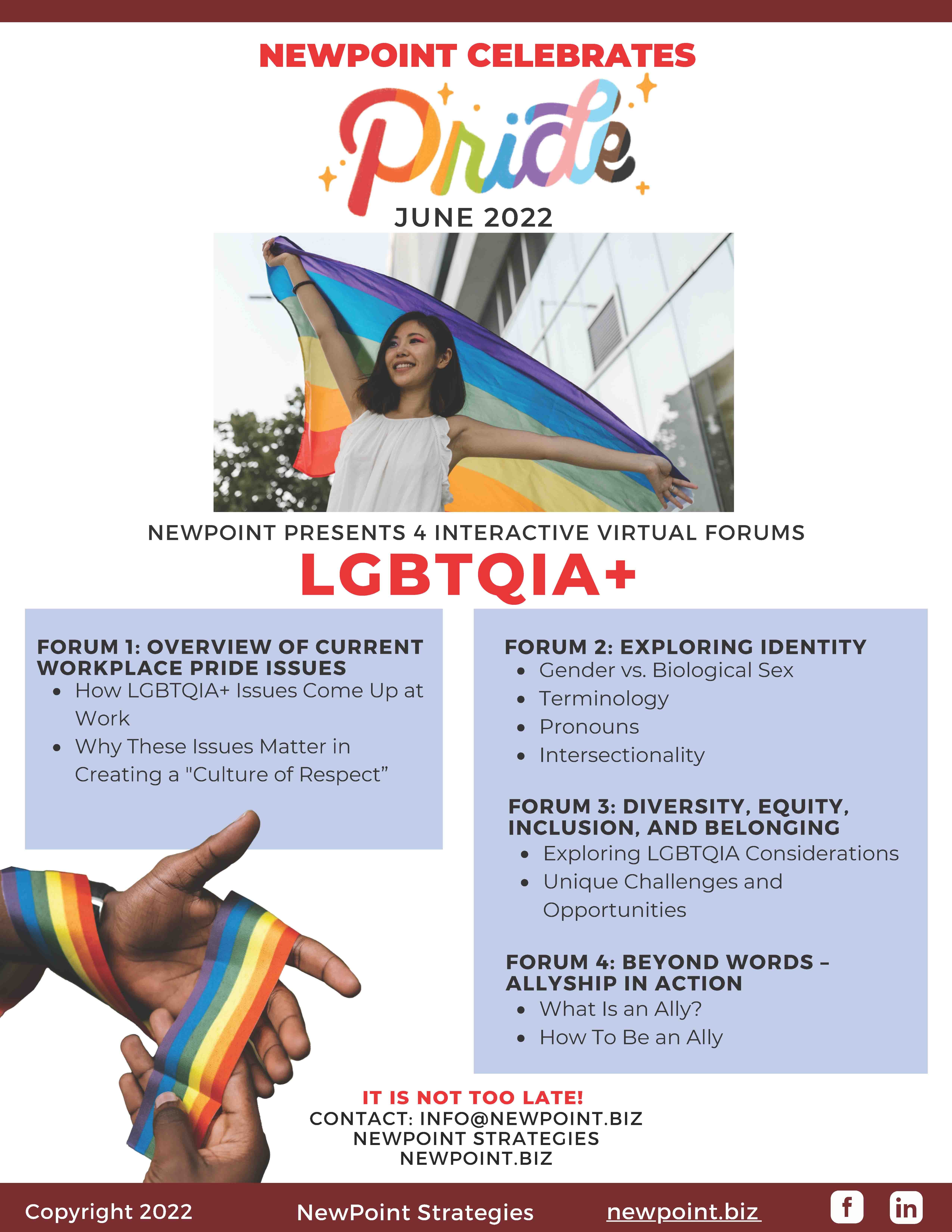 Virtual Forums on LGBTQIA+ Issues in the Workplace