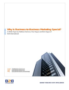 Why is Business-to-Business Marketing Special?