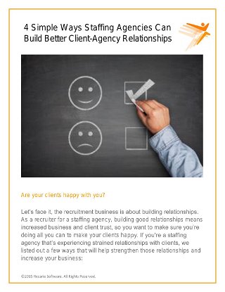 4 Simple Ways Staffing Agencies Can Build Better Client-Agency Relationships