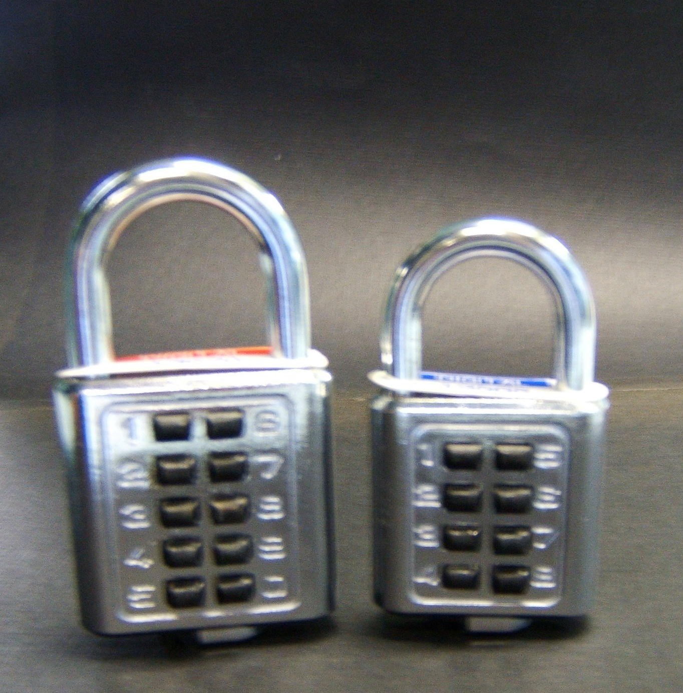 8 and 10 Number Push-Button Padlock