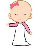 Baby Raglan Gowns with Mittens
