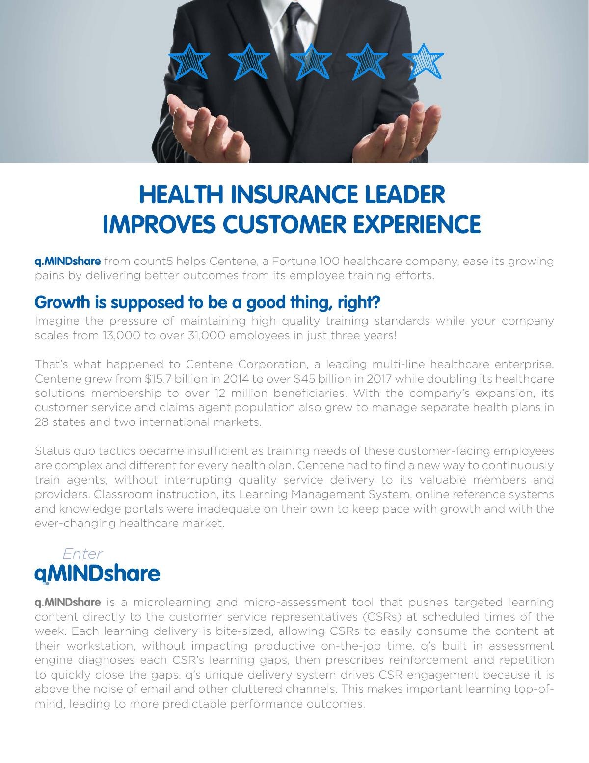 Health Insurance Leader Improves Training Outcomes